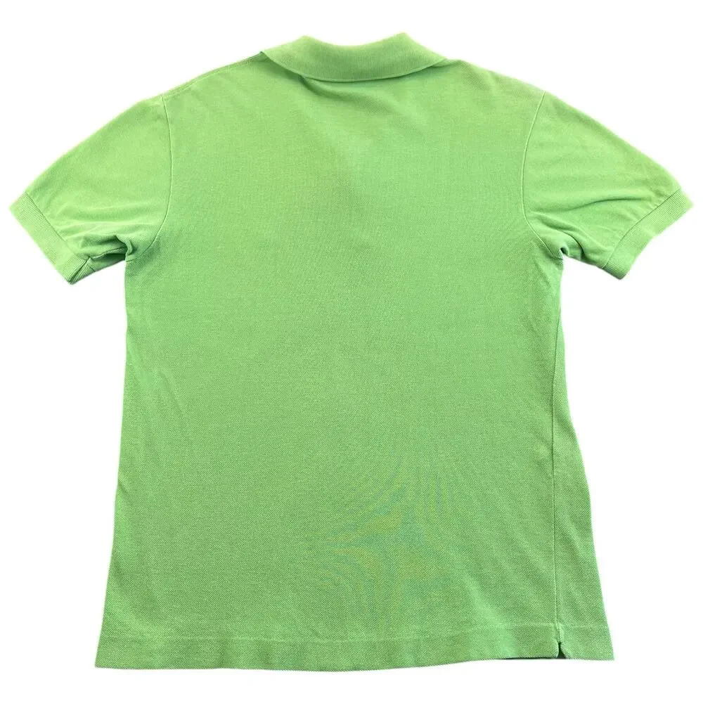 Vintage 80s 90s Chemise Lacoste Green Pique Polo Shirt Made in Spain Men’s S
